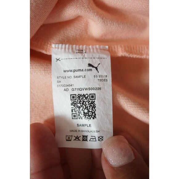 Puma Womens Peach Crop Track Jacket – Size S - Picture 9 of 12